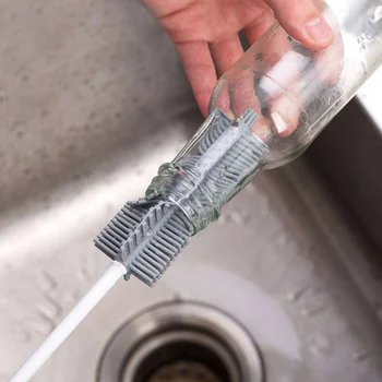 

1Pcs Silicone Cup Brush Thermal Cup Clean Brush Bottle Brush cleaning brush bottle cleaner home kitchen accessories