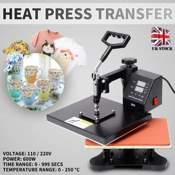 

Heat Press Transfer Heat Transfer Press Printer Machine Sublimation Printer for Mug Cap T-shirt Printers 23x30cm