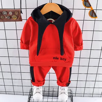 

Newborn Kid Baby Boys Girls Clothes Cotton Sleeve Hooded Hoodies+pants Clothes Set Outfit Tracksuit 2PCS/SET Children Suit Set