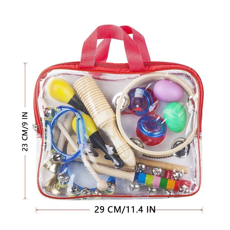 Kids Musical Instruments, Preschool Educational Early Learning Toys Musical Toys For Boys And Girls With Carrying Bag, Type B