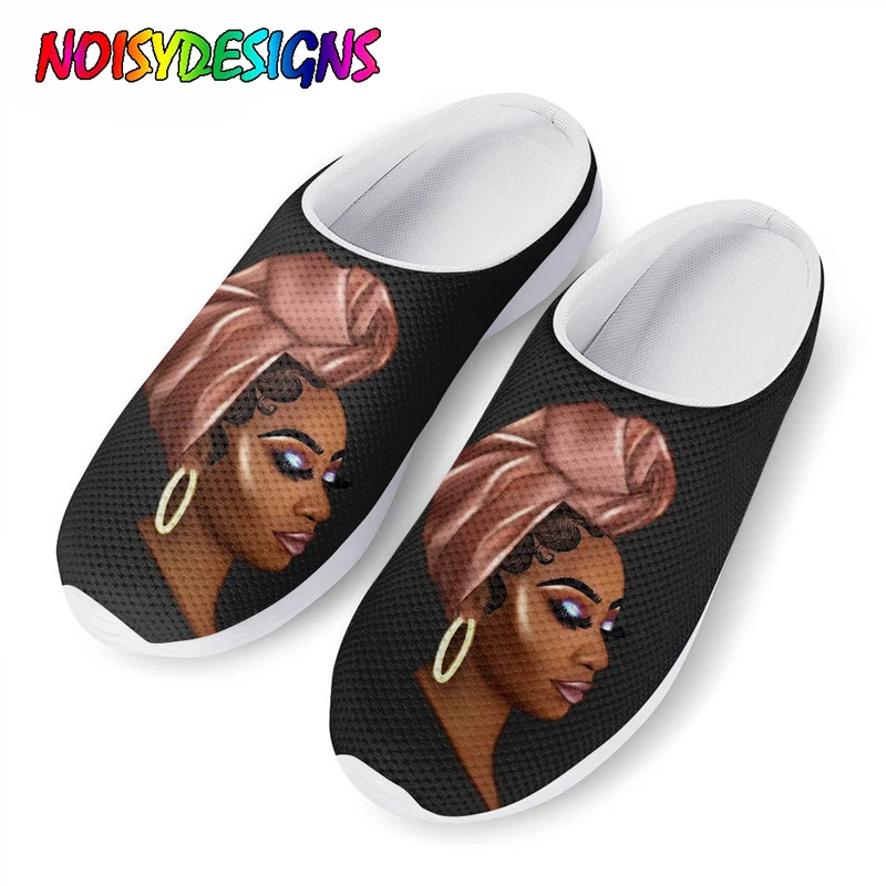 

Женские сандалии с Африканским рисунком, без застежки, повседневные легкие летние черные/красные пляжные тапочки, женская пляжная обувь