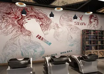 

[Self-Adhesive] 3D Barber Shop WG968 Wall Paper mural Wall Print Decal Wall Murals Belly