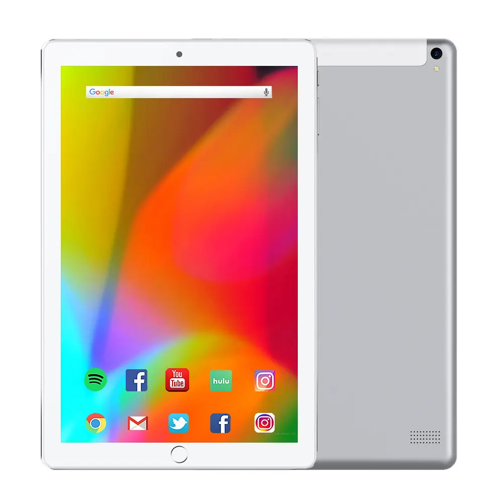 10,1 дюймовый планшетный ПК четырехъядерный мощный Android 3 Гб ram 32 Гб rom IPS Двойная sim-карта телефонный звонок Tab телефон ПК планшеты - Комплект: Silver
