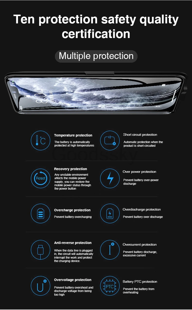 Для iPhone 11 Тонкий чехол для зарядного устройства s power Bank чехол для iPhone 11 Pro Max чехол с зажимом для задней панели чехол с подставкой для зарядки