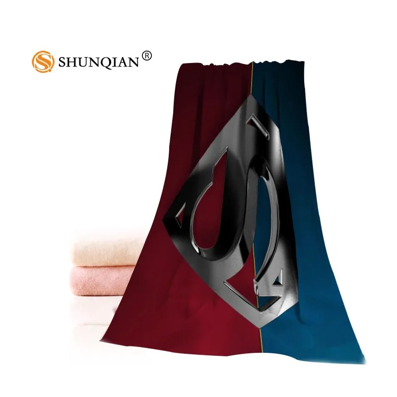 Пользовательские Супермен логотип 35x75 см полотенце для лица s facmarleth бамбуковое волокно мочалка быстросохнущее спортивное полотенце - Цвет: 5