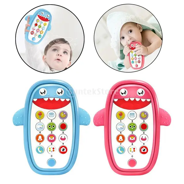 Cute Baby Intelligent Teething Phone Toy Adjustable Volume Educational Toys Baby Music Mobile Phone Toys 6 12 Months 5
