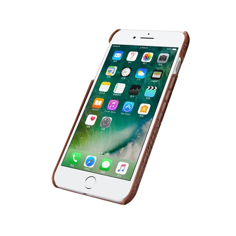 BestNull первый слой воловьей кожи крокодила линии задняя крышка чехол для iPhone 7 Plus смартфона