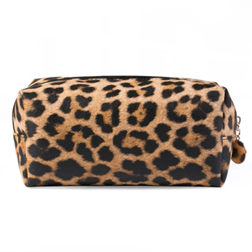 

New Style Leopard Print Cosmetic Bag Travel Makeup Pouch Toiletry Bags Makeup Organizer with Zipper