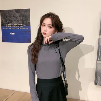 

PX2445 2020 new slim long-sleeved T-shirt women