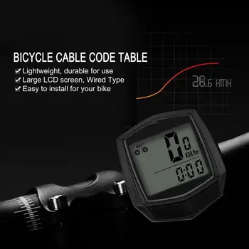 

SUNDING Bike Wired Stopwatch Bicycle Multifunction Computer Speedometer Odometer Sensor Outdoor Sport Accessories SD-581