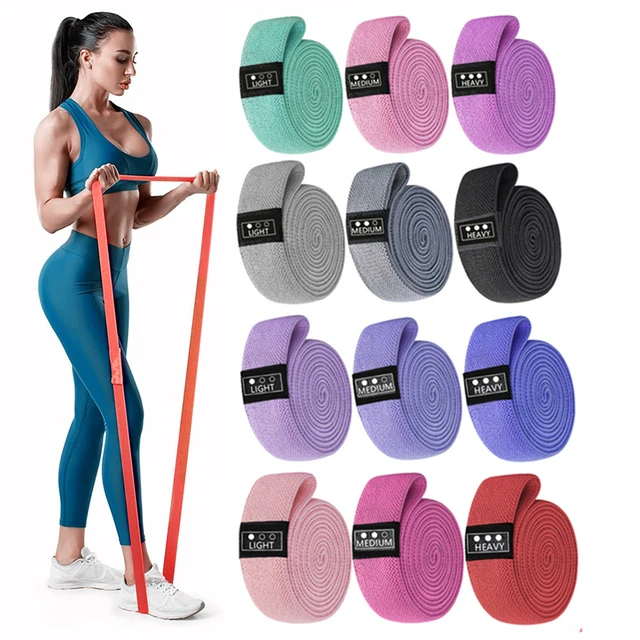 Conjunto de gomas elásticas para musculación, tonificación y