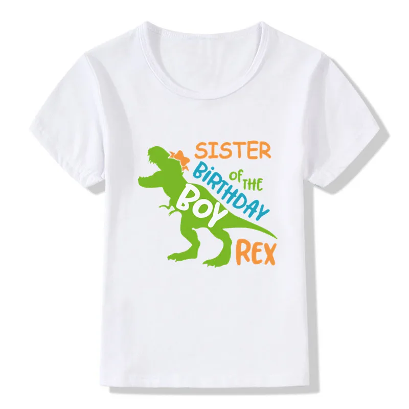 plus size matching family outfits Matching Family Outfits For Birthday Boy Dinosaur Rex Theme Party Family Look T-shirt Kids Clothes Father Mother Daughter Son Mom And Daughter Matching Outfits Family Matching Outfits