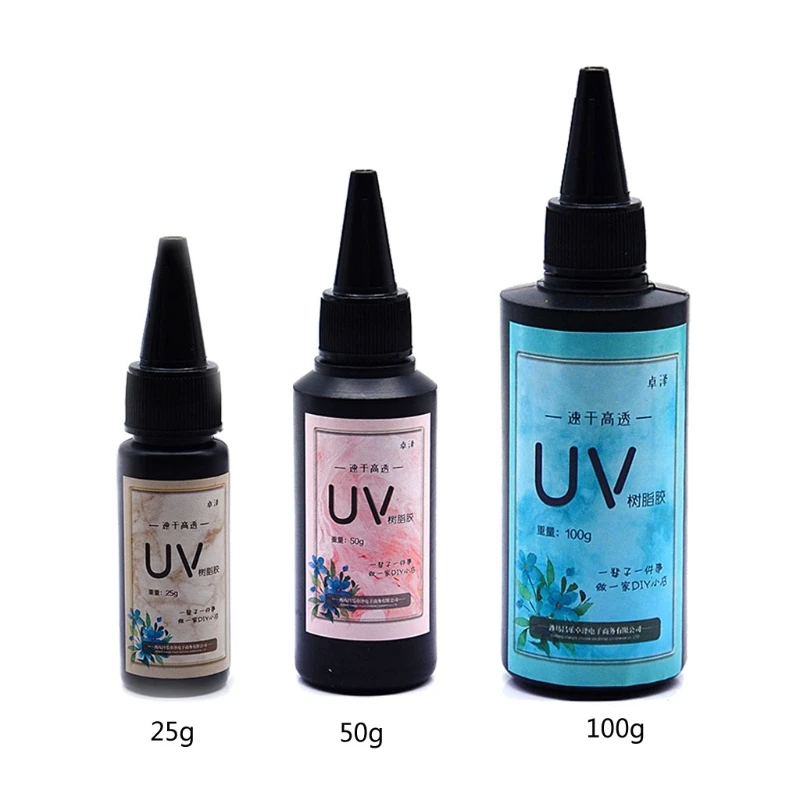 

UV Resin Ultraviolet Curing Epoxy Resin Hard Crystal Clear Resin Jewelry Making