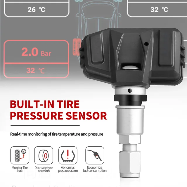 1PCS Universal TPMS Sensor Car Tire Pressure Alarm Monitor System for BMW/MINI 433MHZ for V-W 433MHZ 315MHZ /AUDI 5