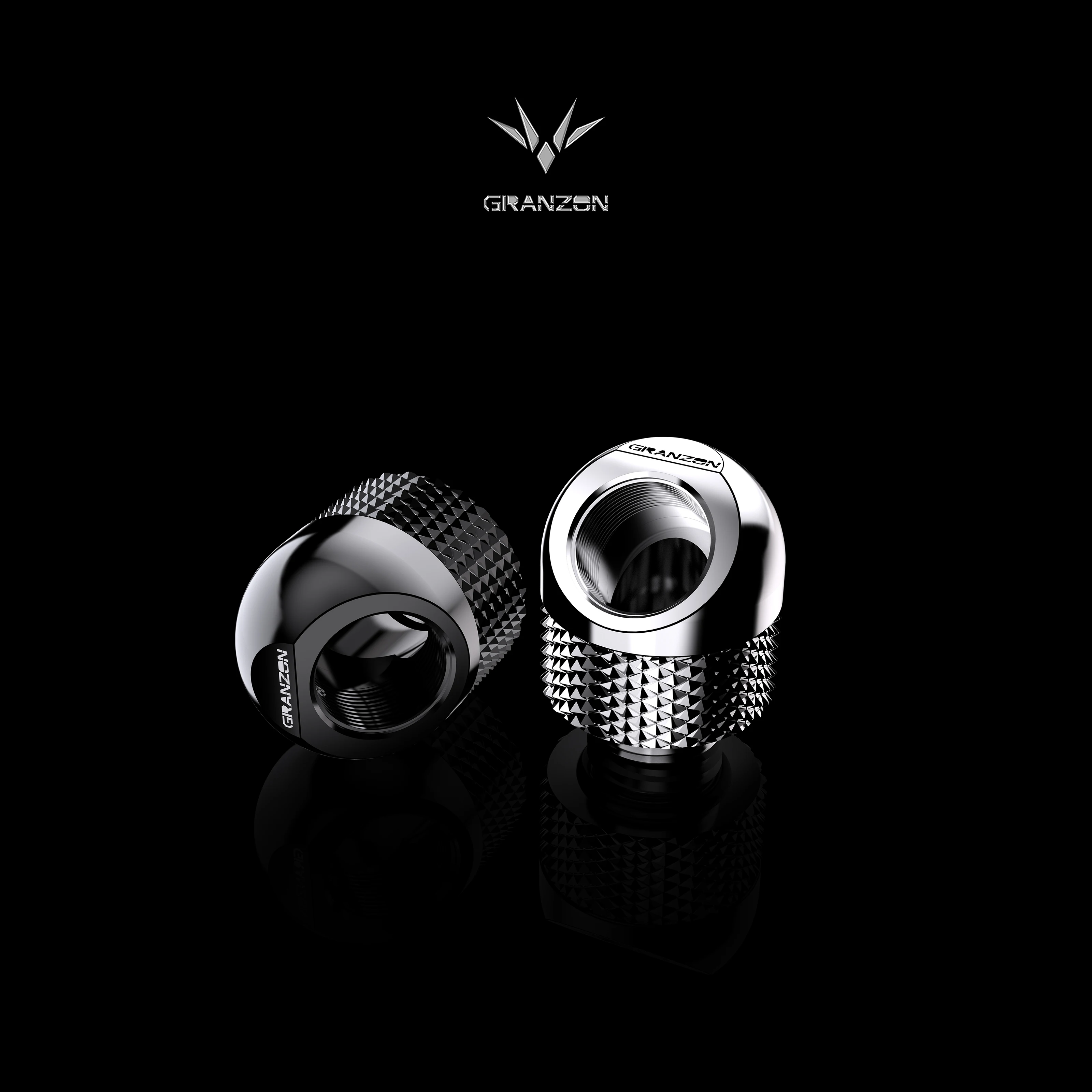 

Bykski Granzon GD-45 45 degree G1/4 water cooling fitting male to female black silver tube connector computer components
