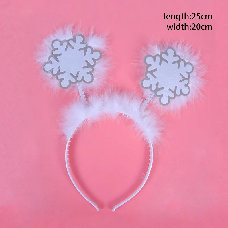 Christmas Headband Reindeer Xmas Tree Headwear Hair Band Decorations Children Christmas Costume Party New Year Navidad gift