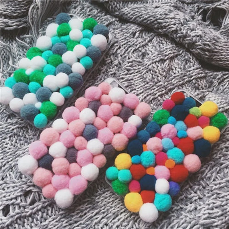 100pcs 15/20/25mm Fluffy Soft Pompom Ball DIY Handmade Kid Toy Doll Garment Sewing Material Color Pom Poms Decor Supplies Crafts