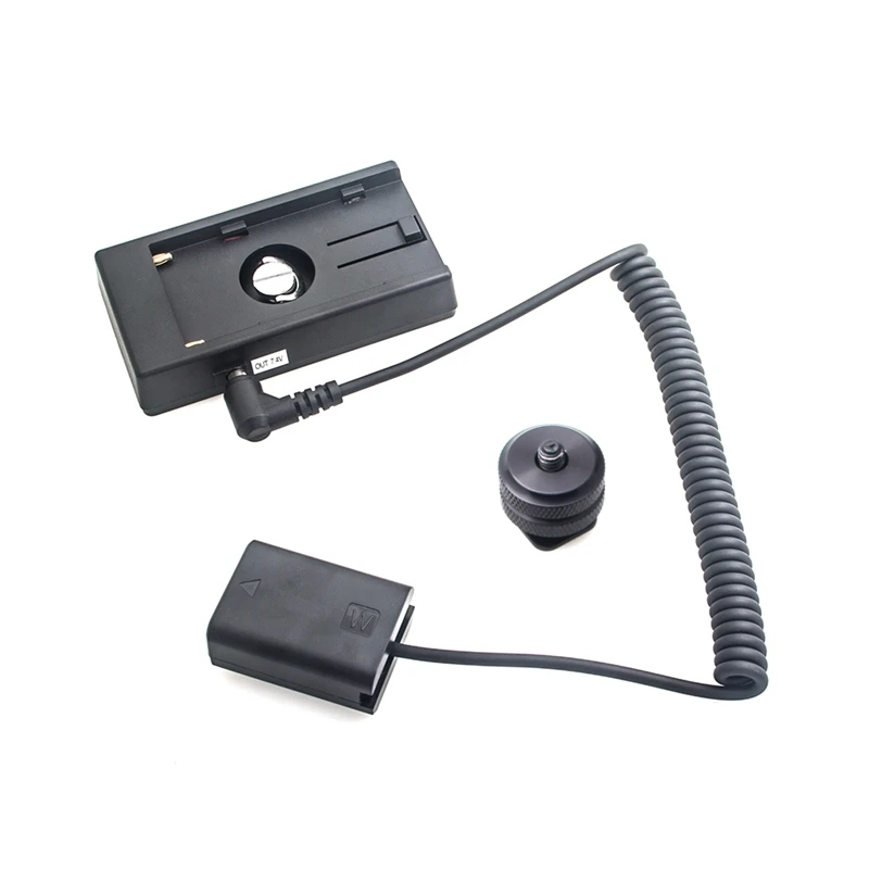 Np-F970-Np-Fw50 муляж батареи пластина Крепление Адаптер пружинный кабель для Canon Eos адаптер батареи