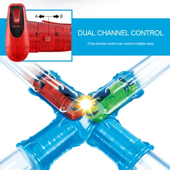 

DIY Pipes Racing RC Toy Creativity Exercise Speed Track Brain Power Develop Stitching Tube Kids Remote Control Car Social Skill