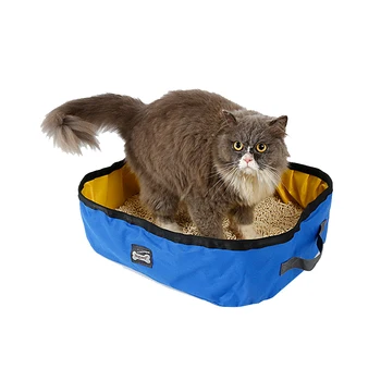 

Folding Travel Pet Cat Litter Box Dog Toilet Tray Portable Cat Bedpans Waterproof Outdoor Travel Cat Litter Pan Toilet For Cats