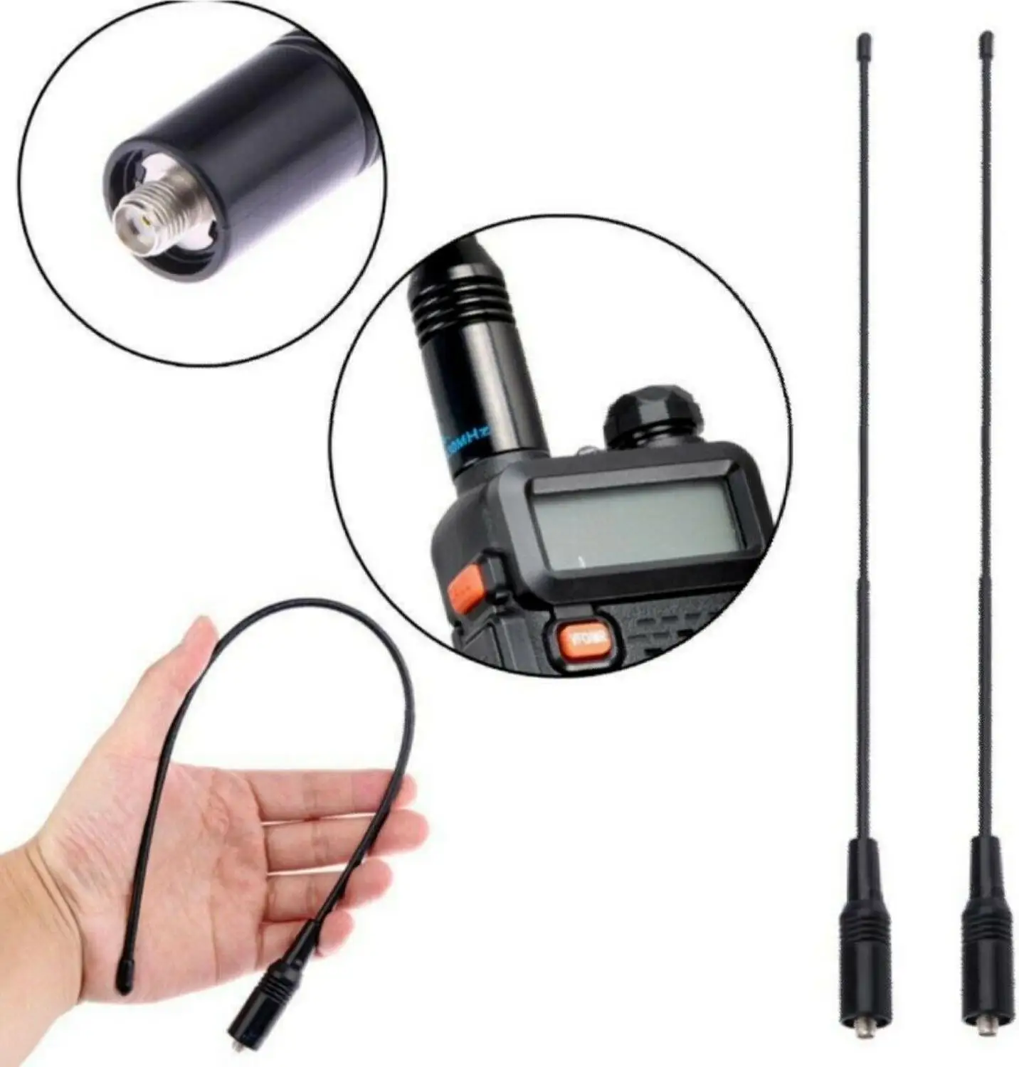 Антенна Nagoya NA-771 SMA-F Женский Dual Band VHF/UHF 144/430 МГц мягкая антенна NA771 для Baofeng UV-5R UV-82