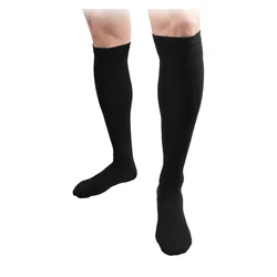 Enhanced Compression Socks for Sports and Travel - Anti-Fatigue Support in Black (QYSZ03-Black)