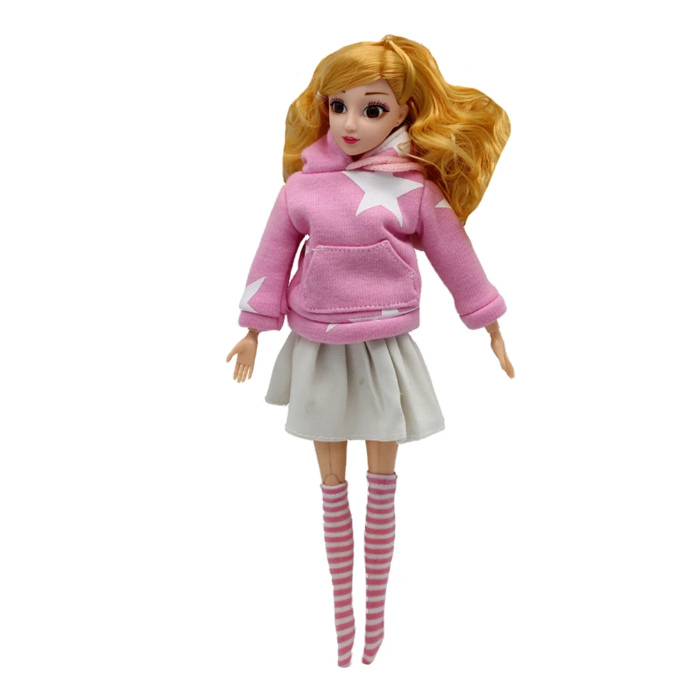 Розовый свитер пальто For1/6 BJD Кукла Одежда для куклы-Барби наряды Брюки парусиновая обувь кукла платье аксессуары