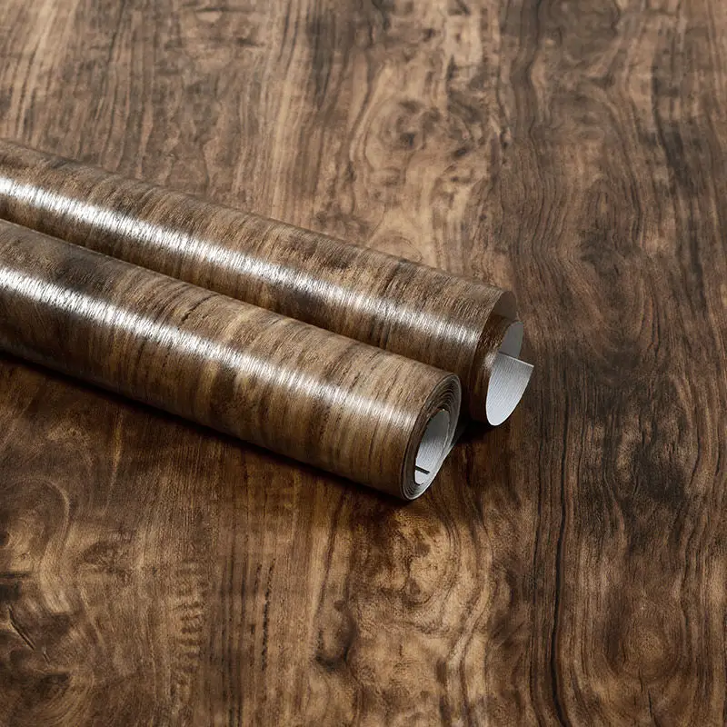 Rustic Wood Vinyl Self-Adhesive Waterproof Wallpaper Sticker