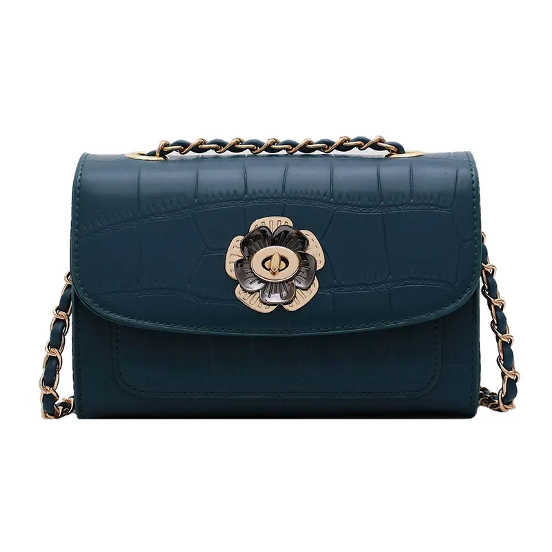 

Elegant Female Stone Pattern Tote bag 2019 New High Quality Leather Women's Designer Handbag Lock Chain Shoulder Messenger Bags