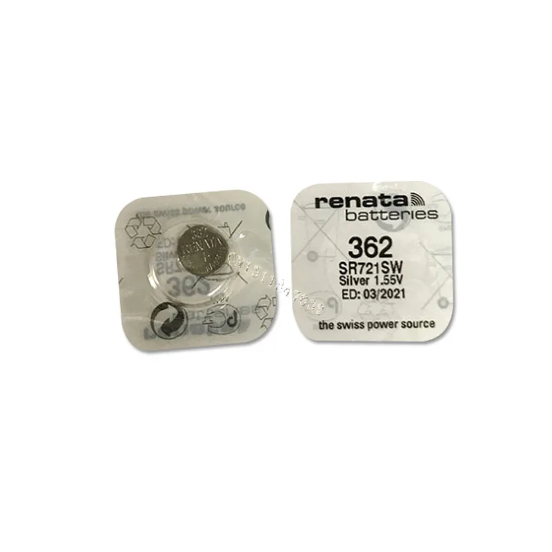 5 шт. батарея для часов с оксидом серебра renata 362 SR721SW 721 1,55 в бренд renata 362 renata721 батарея