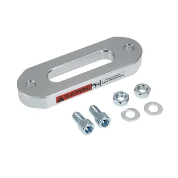 

1pc Silver Hawse Fairlead For Off-road Towing Ropes Automotive Accessories Aluminum Fairlead Off-Road Hawse Fairlead