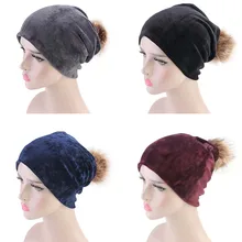 Осенне-зимние головные уборы, мягкие теплые шапки-булочки, повседневные женские бархатные шапки, зимние теплые шапки с ушками, теплая вязаная шапка, повседневная шапка s