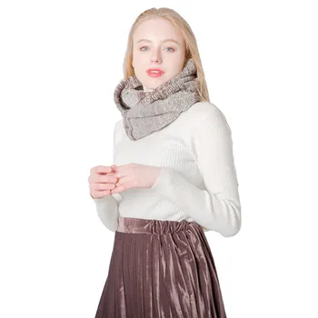 

Autumn and winter Korean version of color striped wool scarf color matching knitted scarf men and women warm scarf Tonglu