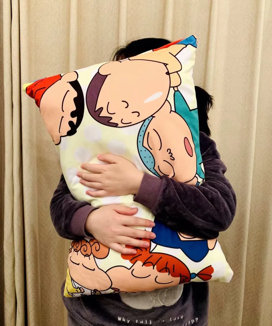 Милая плюшевая игрушка по мотивам мультфильма Crayon Shin-Chan Nohara Himawari Мягкая Наволочка подарок на день рождения#2170