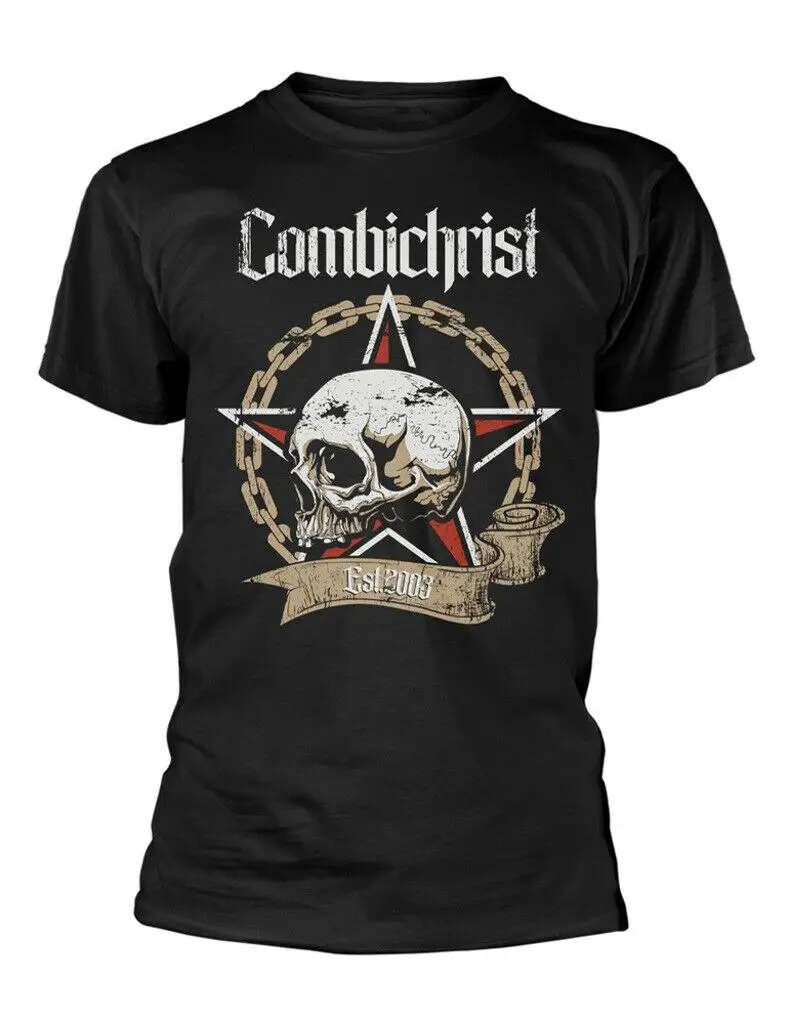 Футболка Combichrist 'Skull' (черная)-новая и официальная! | Мужская одежда
