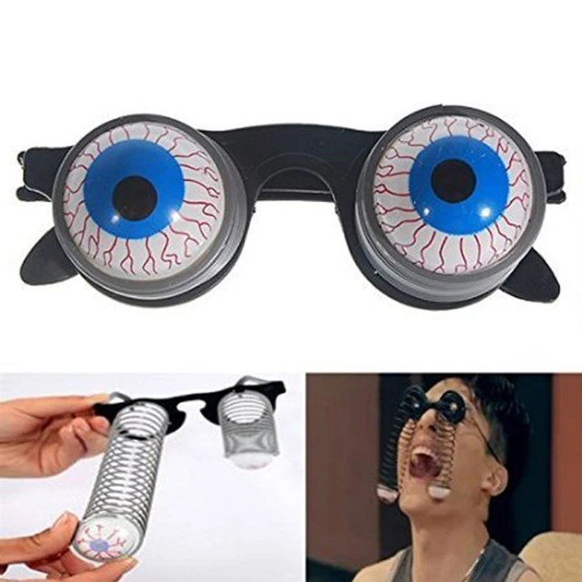 Funny Googly Eyes Goggles Shaking Eyes Party Glasses Novelty Toys