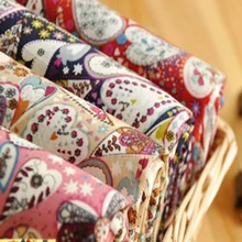 Симпатичные 50x145 см счастливый цветок и лист сердце дизайн хлопок ткань постельные принадлежности, лоскутное шитье, ткань Сделай Сам хлопчатобумажная ткань