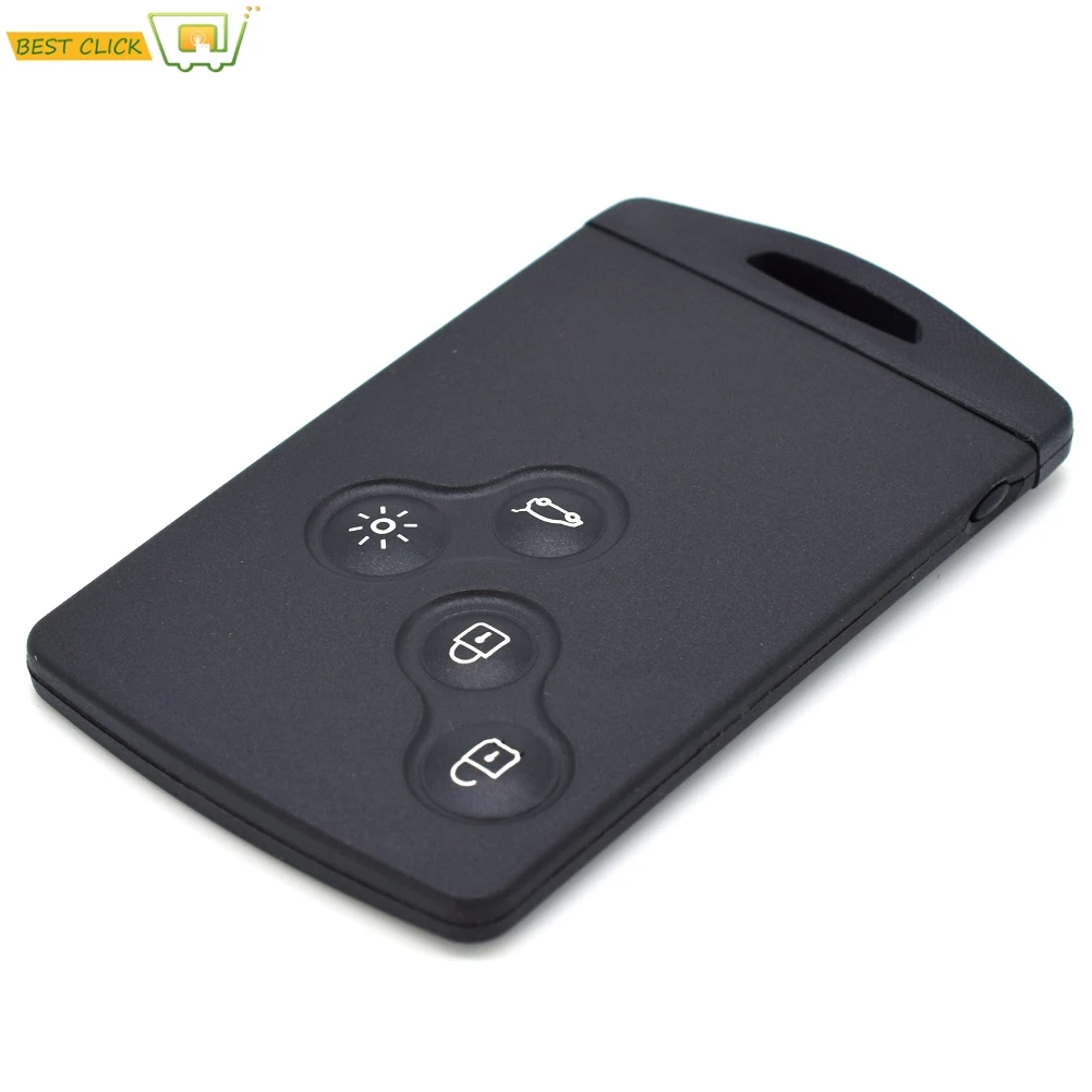 4 taste Smart Key Card Remote Key Shell Fall Fob Für Renault Laguna Megane Clio 2 3 Sandero Twingo Mit insert Kleine Schlüssel Klinge