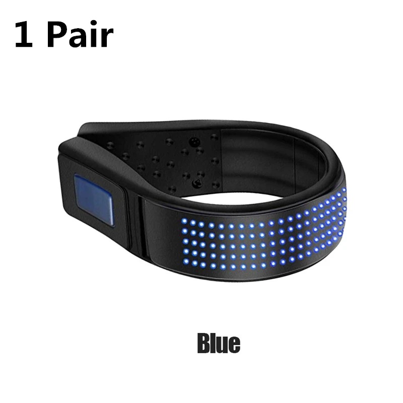 1 Pair Blue 1 шт. Водонепроницаемый для съемки вне помещения с системой светодиодные обувные светильник зарядка через usb безопасности Предупреждение зажим для обуви светильник для ночного Фитнес время езды на велосипеде, бега - Цвет: 1 Pair Blue