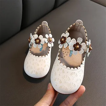 

Cute Fashion Girls Children Leather Single Shoes for Toddlers Kids Princess Shoes For Kids Flat Soft Party Dancing shoes