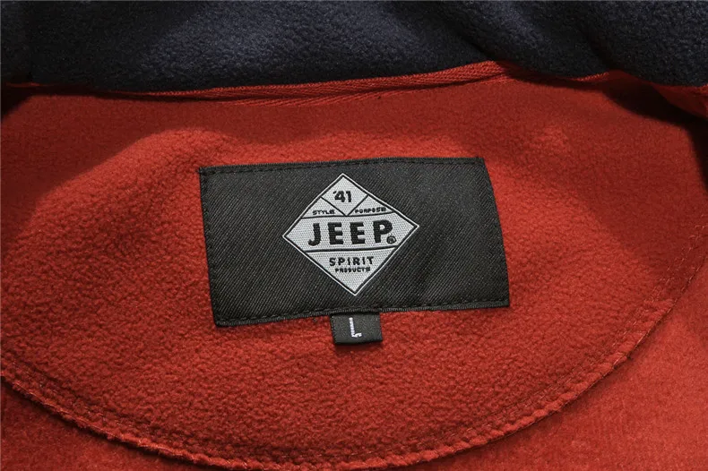 JEEP SPIRIT/Осенняя флисовая куртка для мужчин; Модная Повседневная ветровка; теплое пальто; мужская куртка-бомбер с воротником-стойкой и длинным рукавом