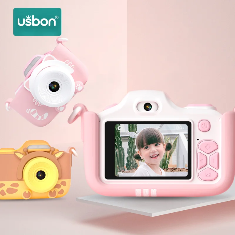 

Usbon Child Kids Camera Digital Toy Birthday Gift Multilingual Magic 24 Million Pixel 2-inch LCD HD Mini Photo Photography Video