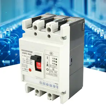 

3P Circuit Breaker SEGM1E-100/3P Electronic Circuit Breaker 3-Phase 4 Wire Phase Loss Protection Air Switch