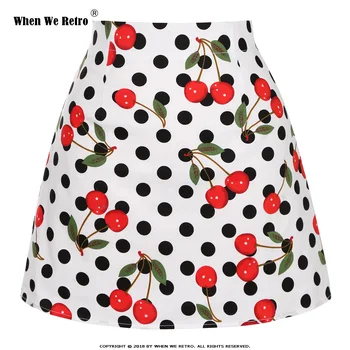 

When We Retro Sexy Mini Skirt SS0008 2020 Summer Women Skirts Fashion Female Print High Waist Skirts Femme Womens