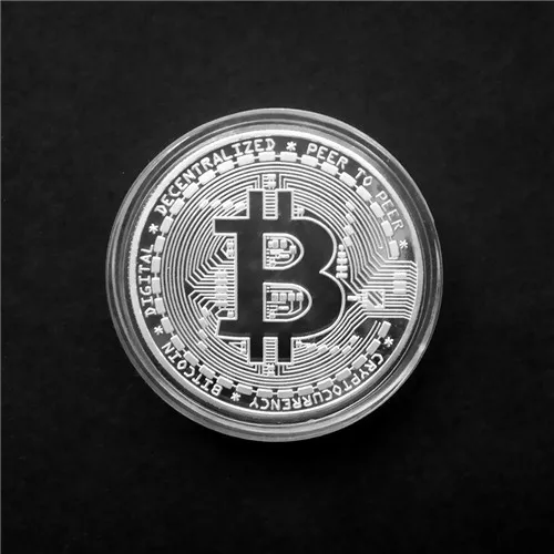 

Gold Plated Bitcoin Coin Collectible Art Collection Gift Physical commemorative Casascius Bit BTC Metal Antique Imitation
