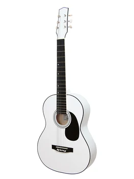 

M-34-wh acoustic guitar, white, AMISTAR