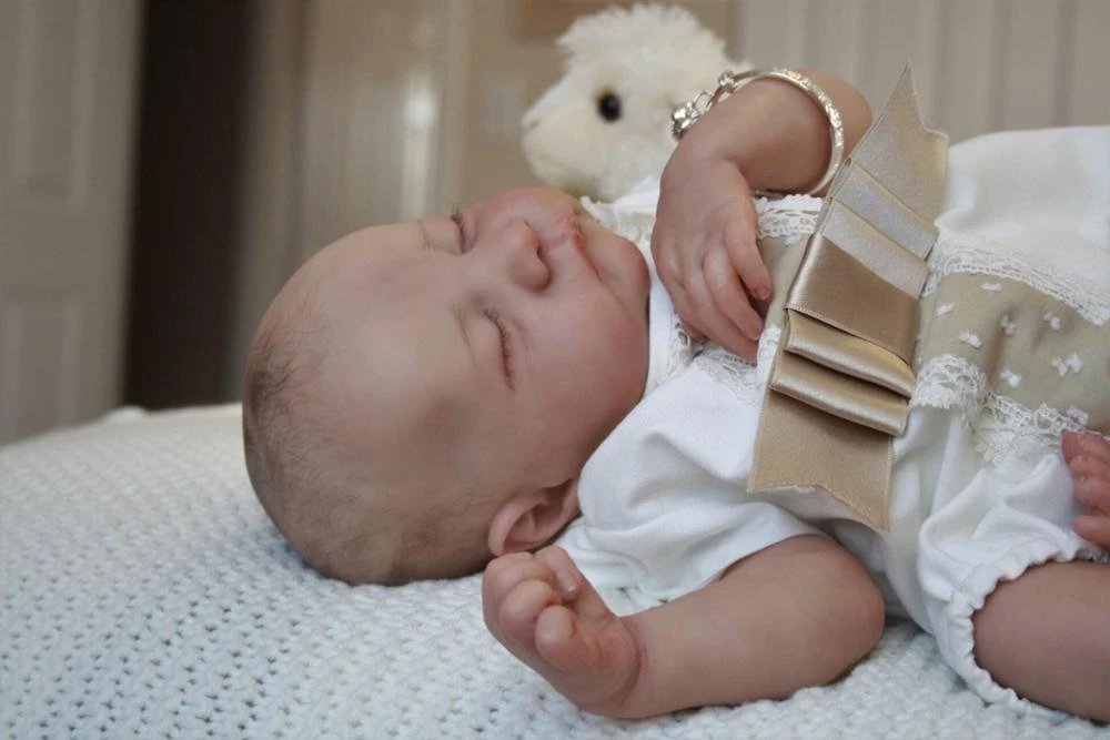 Npk Poupee Bebe Reborn Garcon Avec Cheveux Realiste Jouet Dessinee A La Main Touche Doux Calin Levi 48cm Aliexpress