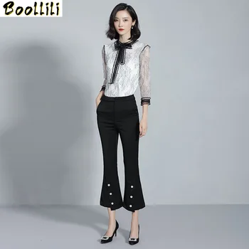 

Boollili Women's Shirt Spring Summer Blouse Womens Tops and Blouses Korean Lace Chiffon Blouse Women Clothes 2020 Camisas Mujer