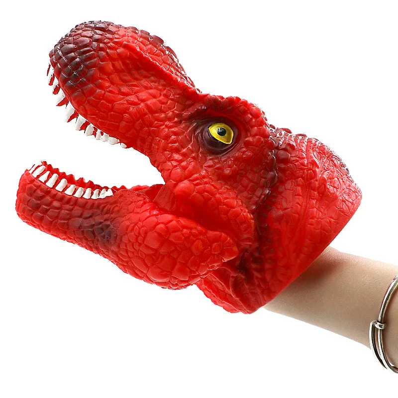 Мягкие перчатки Silcone Dragon, динозавр, ручная кукла по желанию, голова животного, король, Акула, перчатки для рук, трансформация, унисекс, для детей, Effectiv