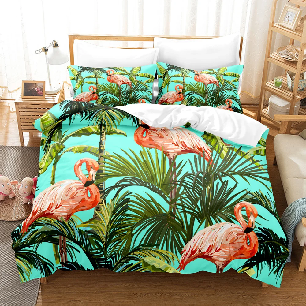 single duvet cover Firebird Bedding Set Single Twin Full Queen King Size Flamingo ed Set Aldult Kid Bedroom Duvetcover Sets 3D Anime Animal 045 egyptian cotton sheets